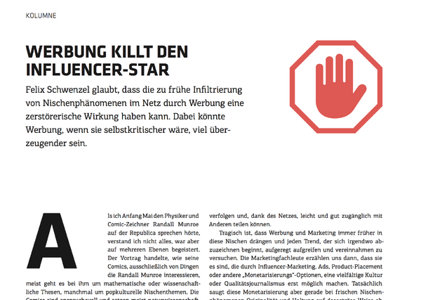 Werbung killt den Influencer Star (t3n 45)