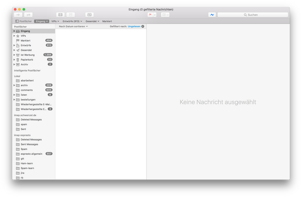 mit os x si&shy;er&shy;ra kann man pri&shy;ma ne in&shy;box zero si&shy;mu&shy;lie&shy;ren &mdash; in&shy;dem man nach un&shy;ge&shy;le&shy;se&shy;nen emails fil&shy;tert.