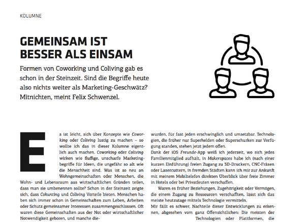 Gemeinsam ist besser als einsam (t3n 47)
