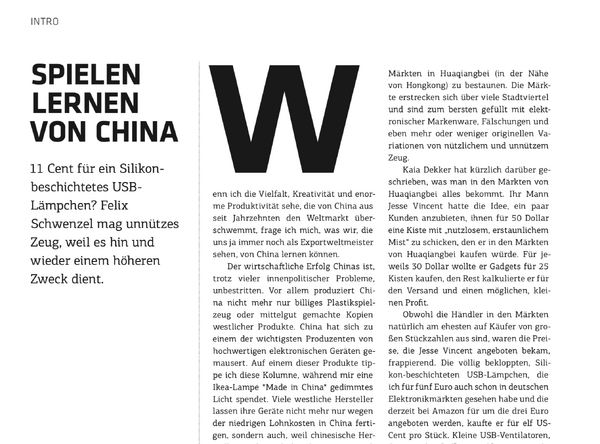 Spielen lernen von China (t3n 48)