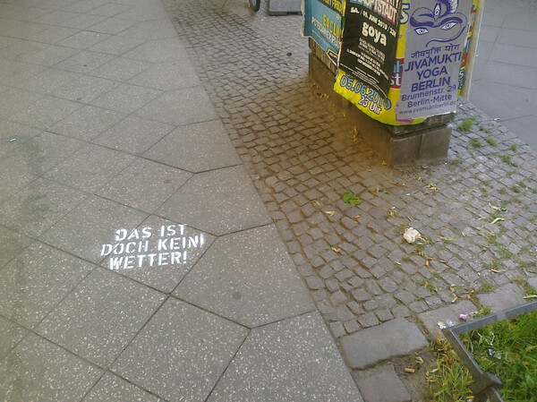 das ist doch kein wetter!