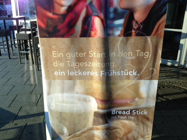 die tageszeitung, ein leckeres fr&uuml;hst&uuml;ck