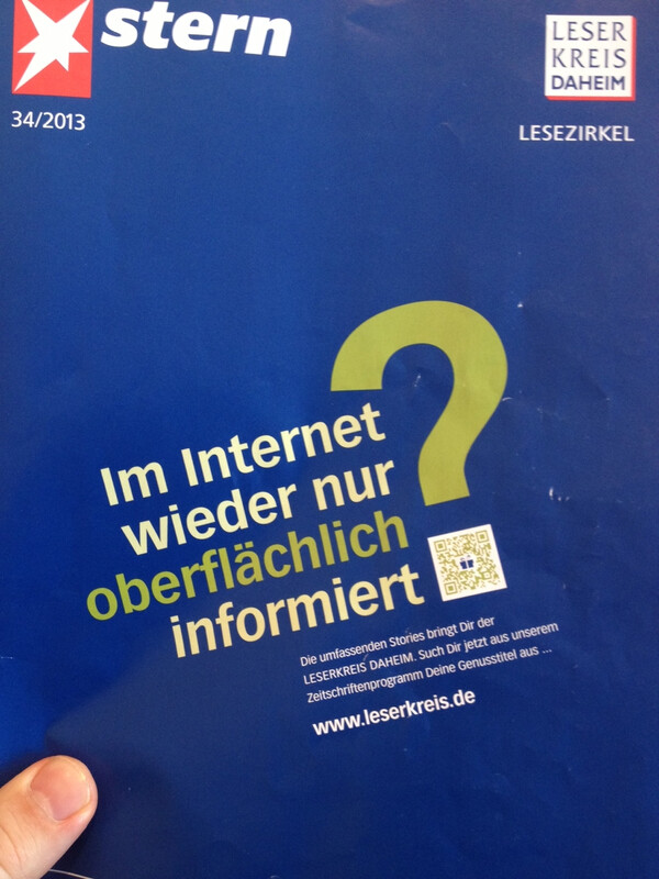 &bdquo;Such Dir jetzt Deine Genusstitel aus &hellip;&ldquo;