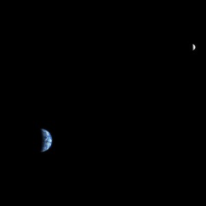Earth and Moon from Mars
