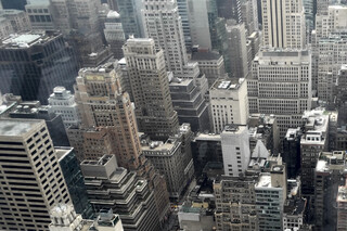 blick vom rockefeller center auf manhatten
