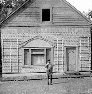 Buster Keaton narrowly avoids certain death