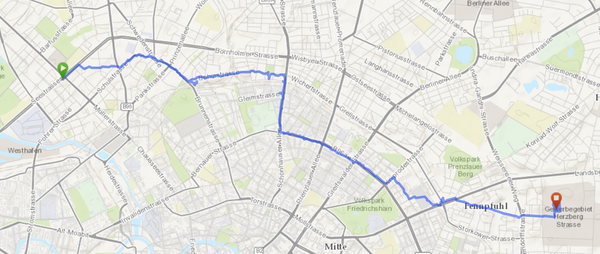 ich bin heu&shy;te 15,4&nbsp;ki&shy;lo&shy;me&shy;ter ge&shy;gan&shy;gen, in ca. 3:30 stun&shy;den. (ge&shy;macht mit com&shy;pass und GPS-log&shy;ger) und at&shy;las: