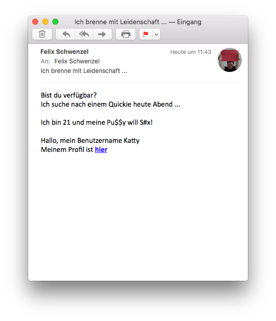 ich wuss&shy;te gar nicht dass ix erst 21 bin und ne kat&shy;ze habe. #spam