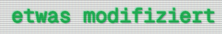 screenshot mit transparentem hintergrund von zwei worten dieses artikels, der mit css gestyled wurde um wie auf einem alten, gr&uuml;nlich schimmernden r&ouml;hrenmonitor auszusehen. der screenshot zeigt wie das erreicht wurde, wenn man ihn vergr&ouml;ssert (scanlines, gr&uuml;nlich und r&ouml;tlich eingef&auml;rbte schatten um die buchstaben)