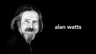 freigestelltes portrait von alan watts