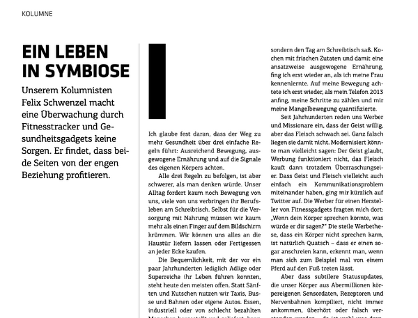 Ein Leben in Symbiose (t3n 68)