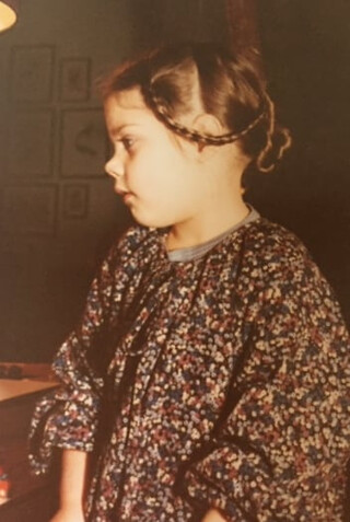 elena  mit geflochtenen haaren, so um das jahr 1980 herum
