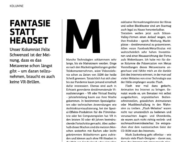 Fantasie statt Headset (t3n 67)
