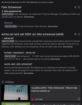 ego suche nach felix schwenzel bei kagi