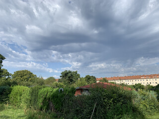 bild vom himmel am ende unseres morgenspaziergangs