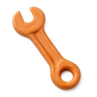 ai generiertes bild eines schraubenschlüssel in „plastilin“