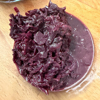 rotkohl, tiefrot, gl&auml;nzend und sch&ouml;n weich