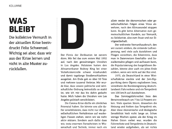 Was bleibt (t3n 60)