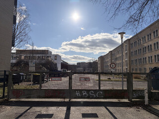 flughafen tempelhof von der schwiebusser str. aus fotografiert