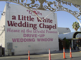 foto der littler white wedding chapel in las vegas