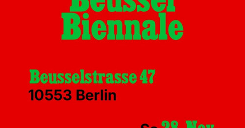 Beussel Biennale &mdash; 28. & 29. November