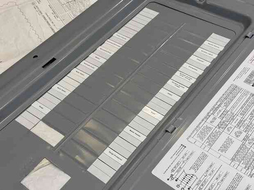 I used my label maker for the electrical panel and the ...