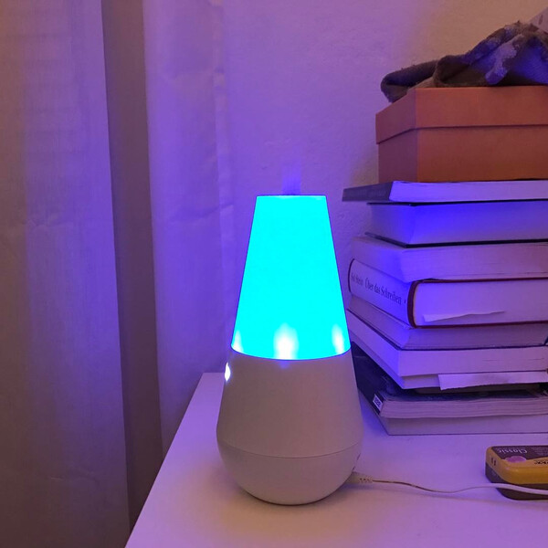 aha; die&shy;ses goog&shy;le-home-dings kann auch damp&shy;fen und an&shy;ge&shy;nehm rie&shy;chen.