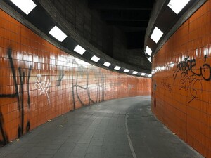 Photo by felix schwenzel in Bahnhof Berlin Messe Nord/ICC. Keine Fotobeschreibung verfügbar..