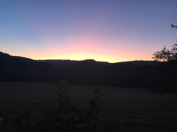 in die­sem rhön-licht sehe ich sehr ge­sund aus, sag­te mir mein tisch­nach­bar eben.
