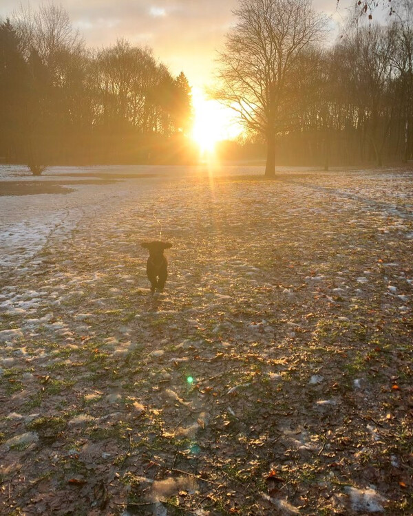 warm, son­nig und al­les voll mit schlamm.