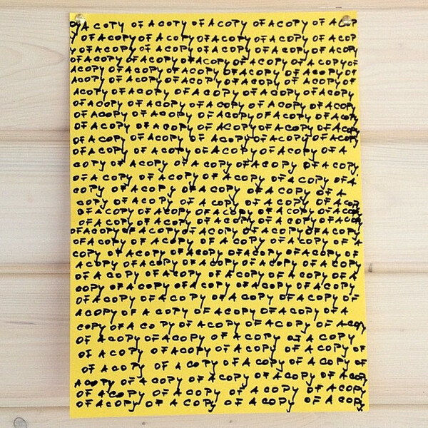 pho&shy;to of a copy, of a copy, of a copy ...