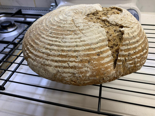 sau­er­teig­brot mit ein­korn und lein­sa­men. aber ich su­che wei­ter­hin nach nem re­zept, das dem sas­se­ner …