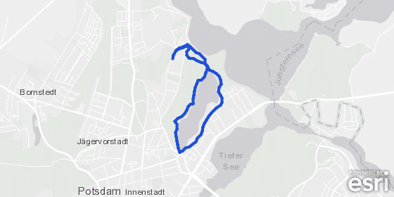 Heiliger See &ndash; Marmorpalais Runde von Nauener Vorstadt