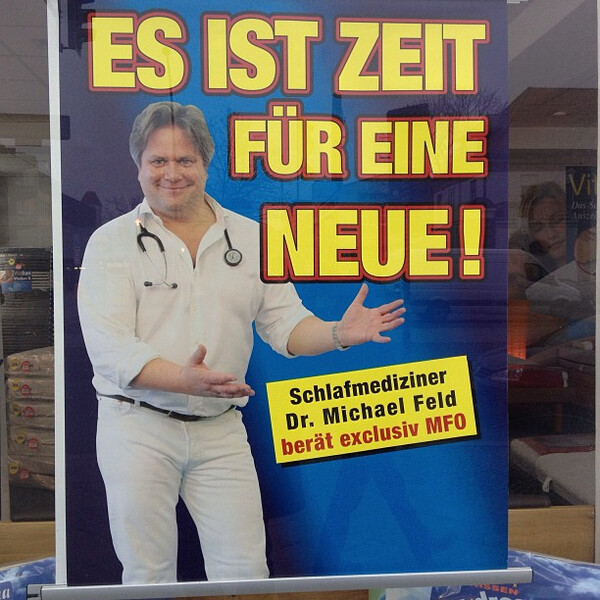 dr. feld be&shy;r&auml;t of&shy;fen&shy;bar kei&shy;ne pa&shy;ti&shy;en&shy;ten mehr.