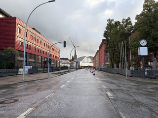 blick auf die sternbr&uuml;cke von der max brauer allee